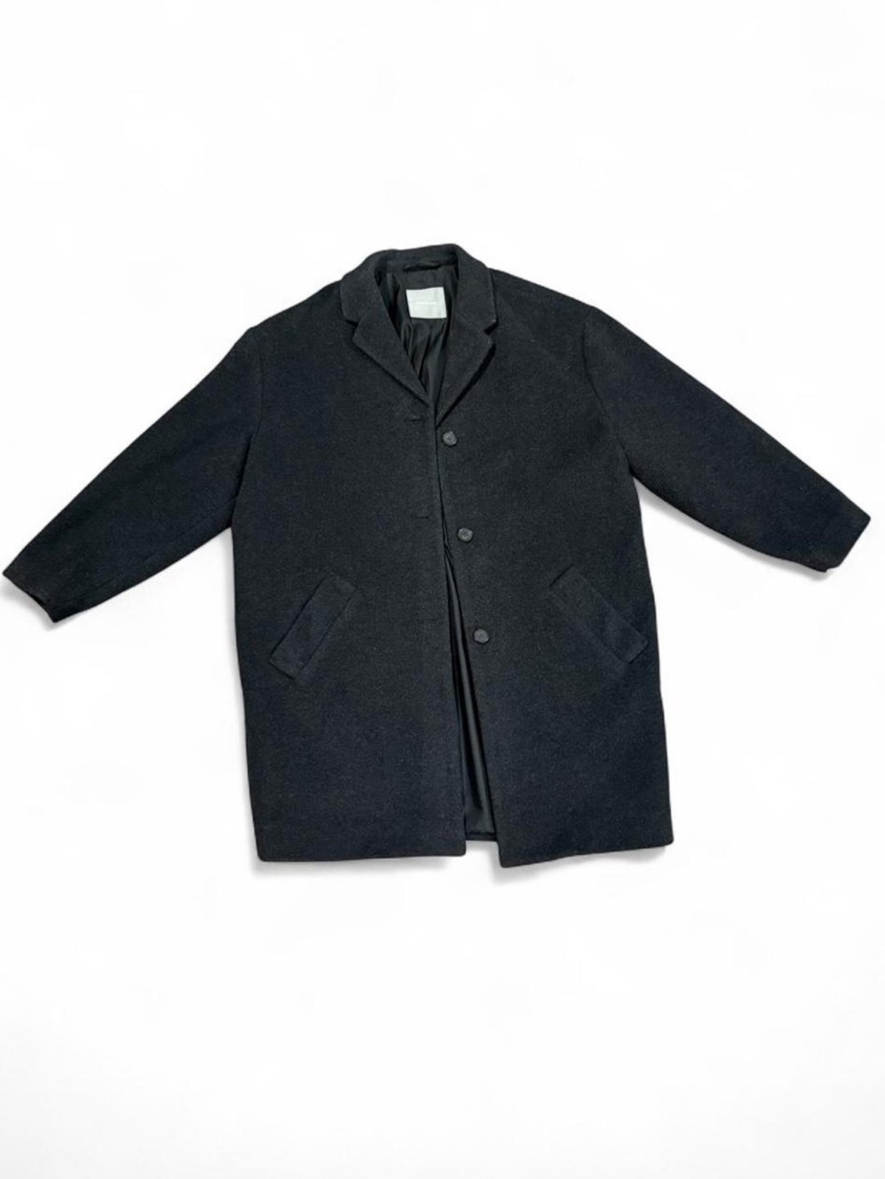 Everlane Black Wool Pea Coat